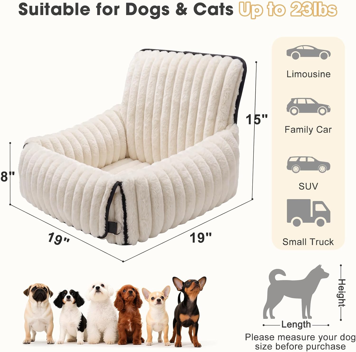 6-in-1 Versatile Dog Car Seat