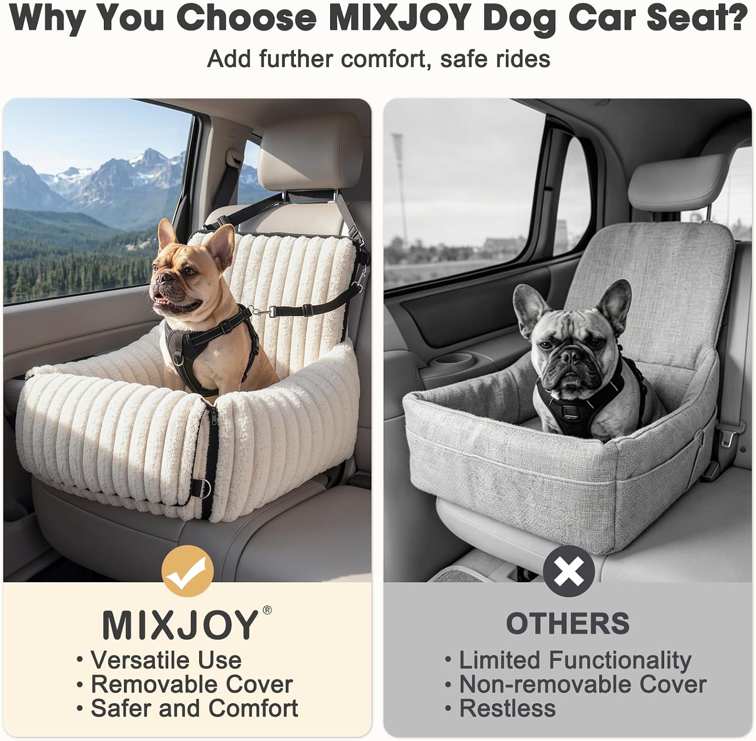 6-in-1 Versatile Dog Car Seat