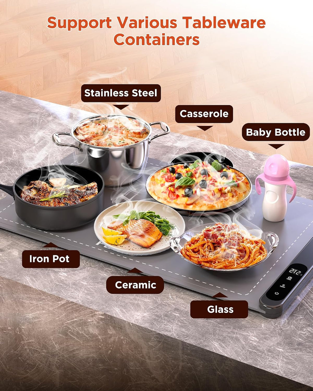 Fast-Heating Electric Food Warming Mat