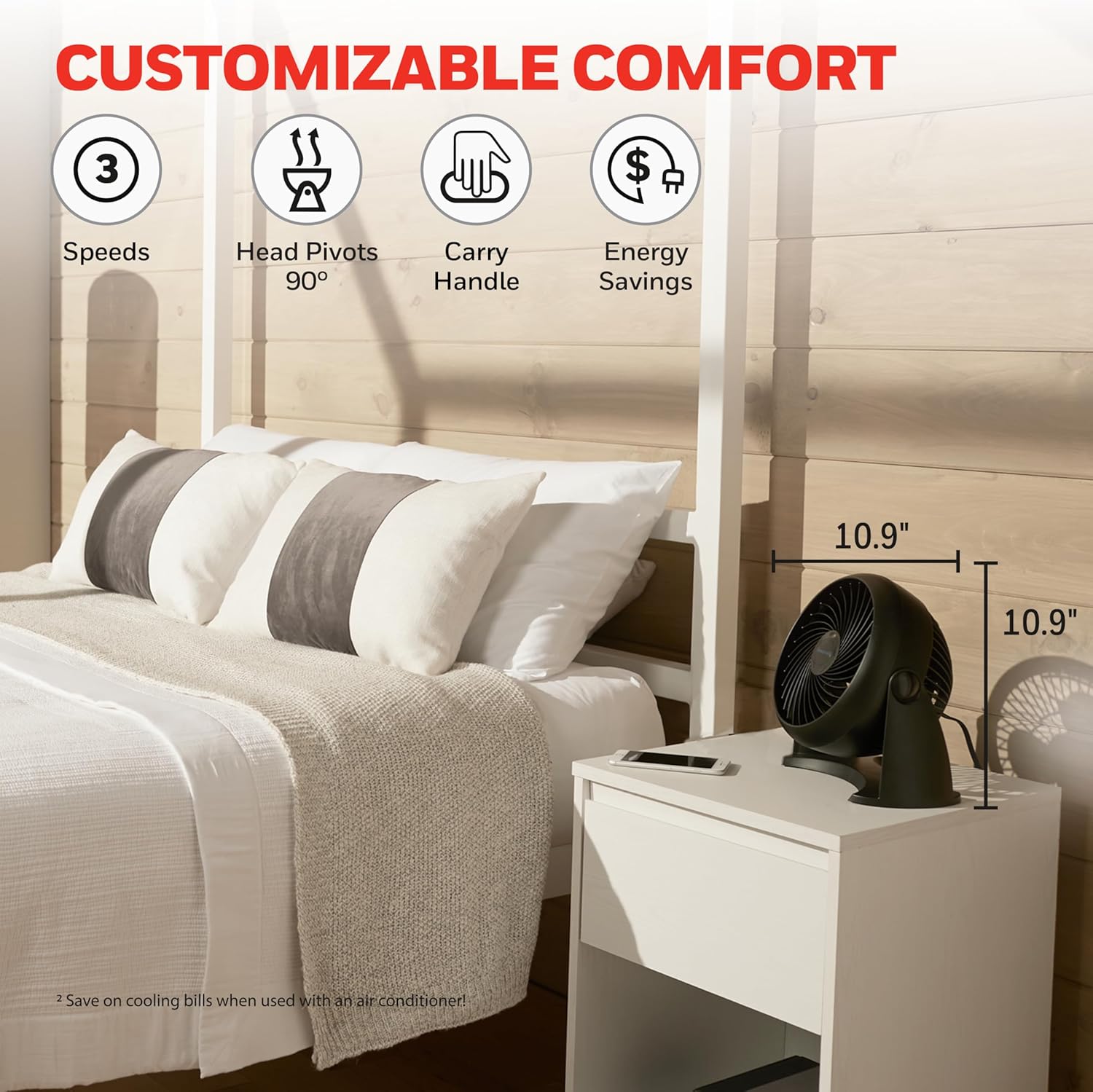 Honeywell TurboForce Quiet Tabletop Fan