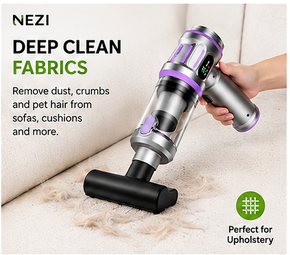NEZI - Ultra-Powerful Cordless Car Vacuum Cleaner