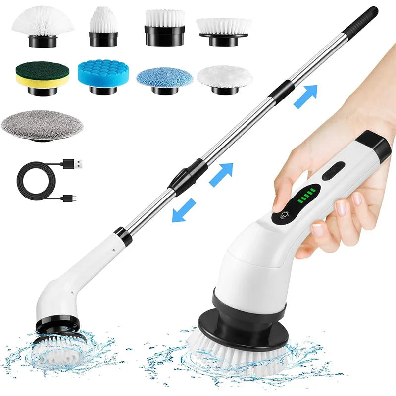 Electric Cordless Power Spin Scrubber