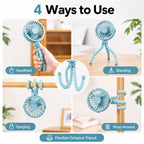 Portable Flexible Clip-On Baby Fan