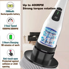 Electric Cordless Power Spin Scrubber
