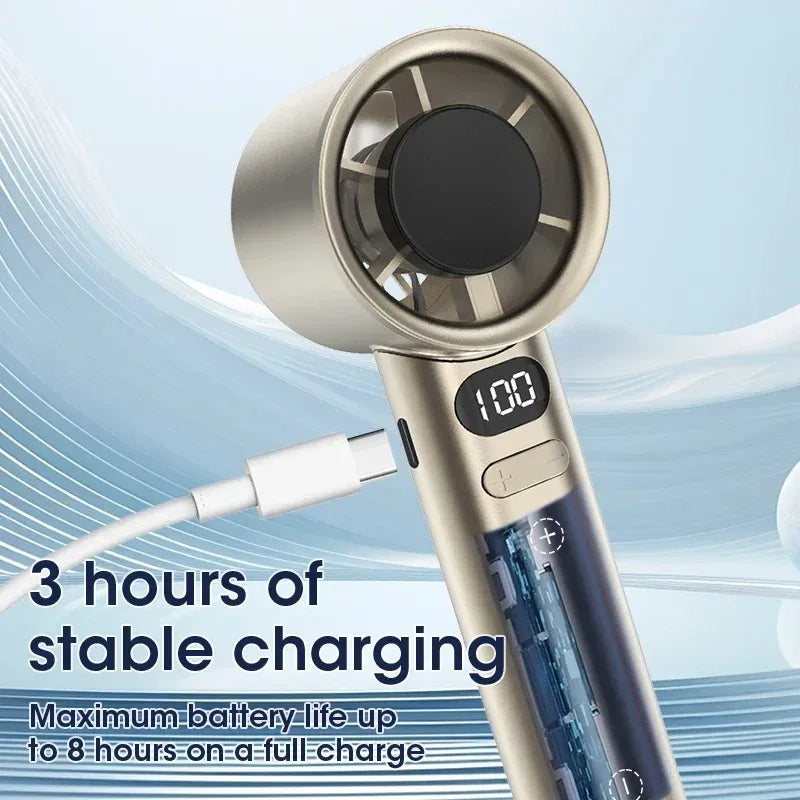 Portable 4-Speed Handheld Cooling Fan