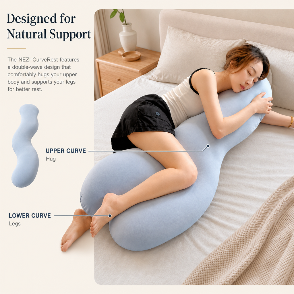 NEZI CurveRest Body Pillow